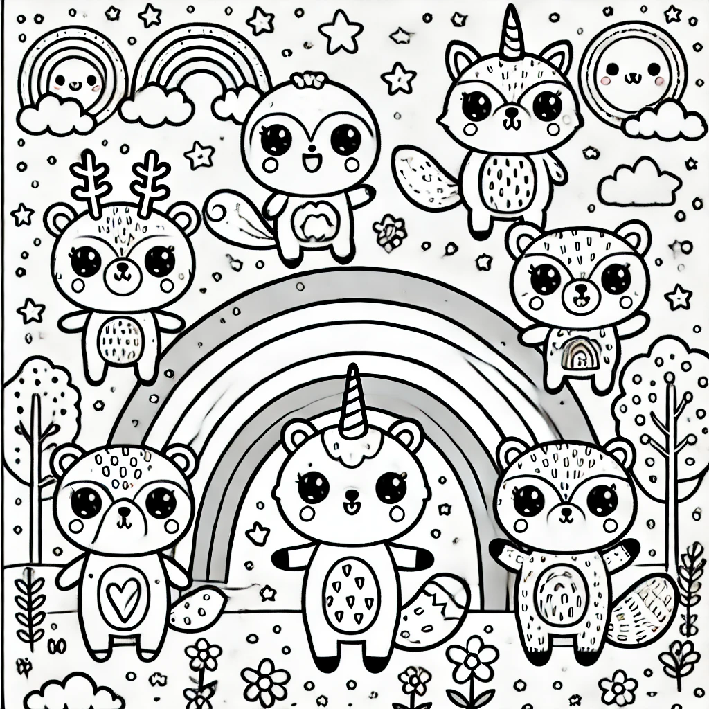 rainbow friends coloring pages